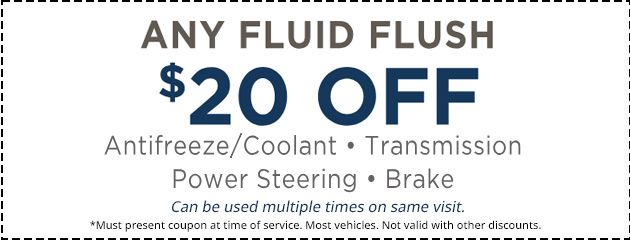 Any fluid flush special